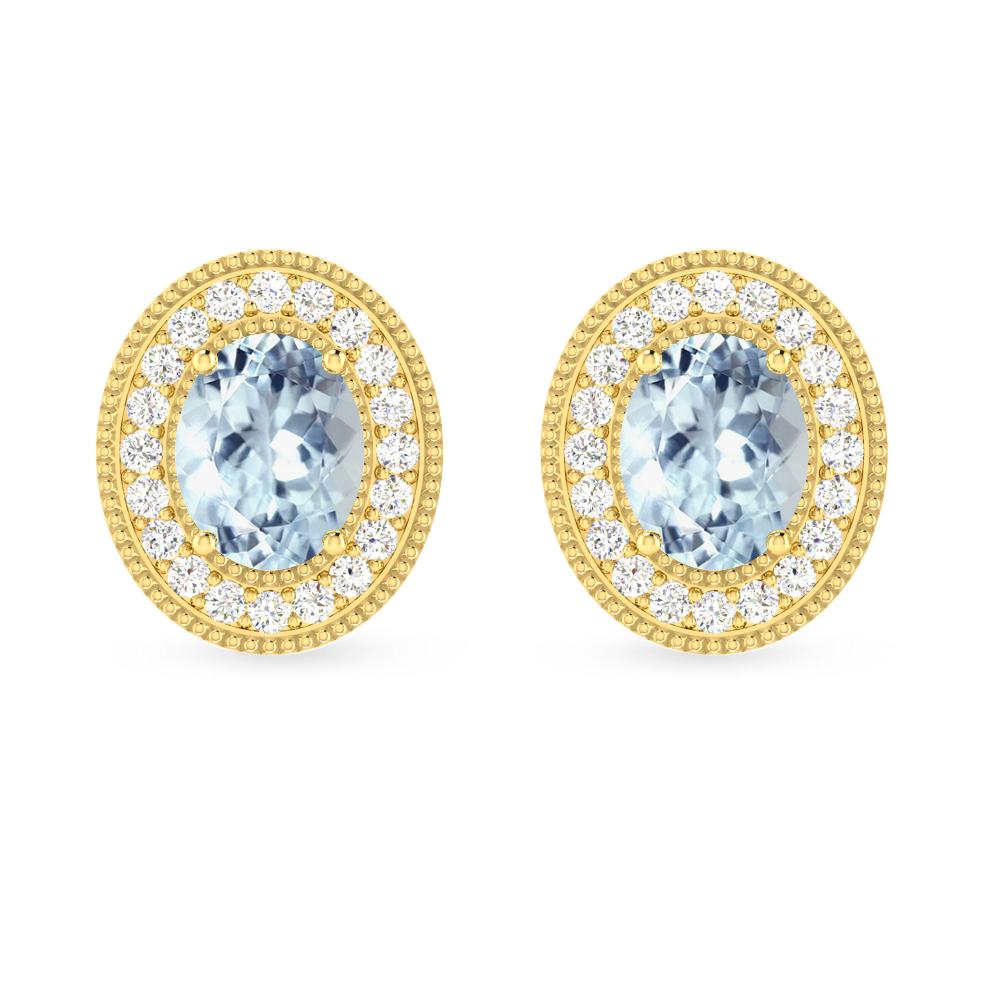 Yellow Gold - Aquamarine