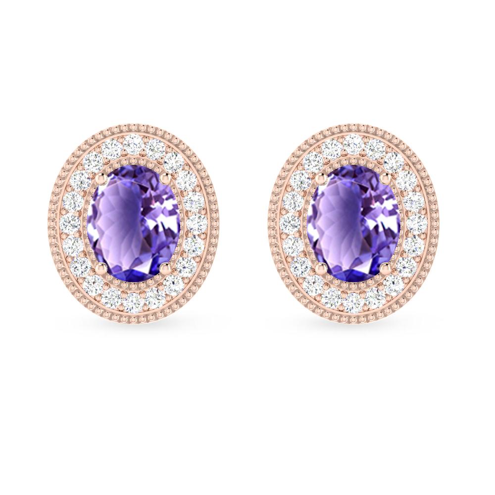Rose Gold - Tanzanite