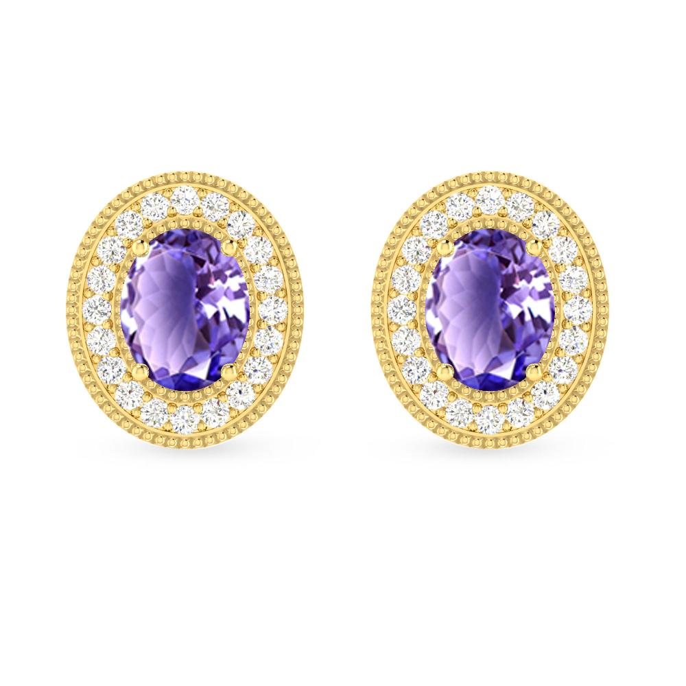 Yellow Gold - Tanzanite