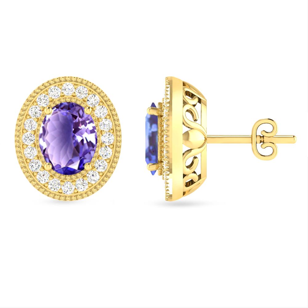 Yellow Gold - Tanzanite