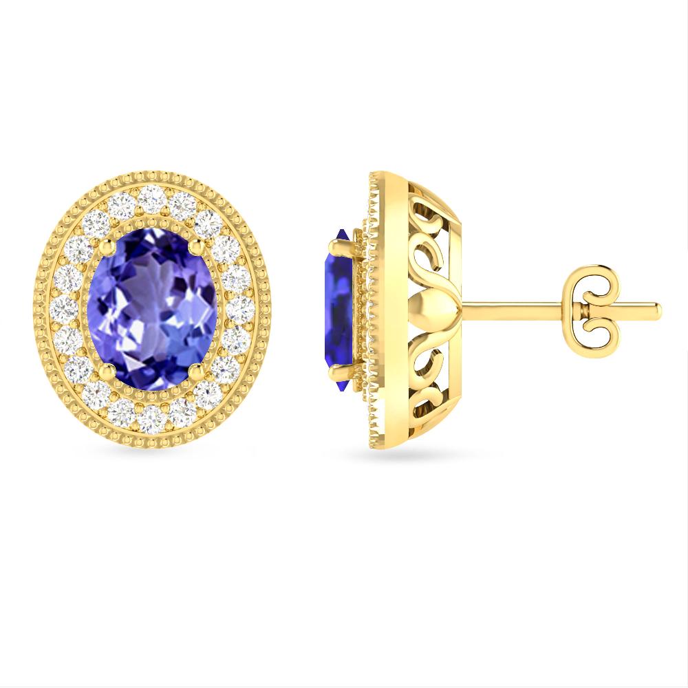 Yellow Gold - Tanzanite