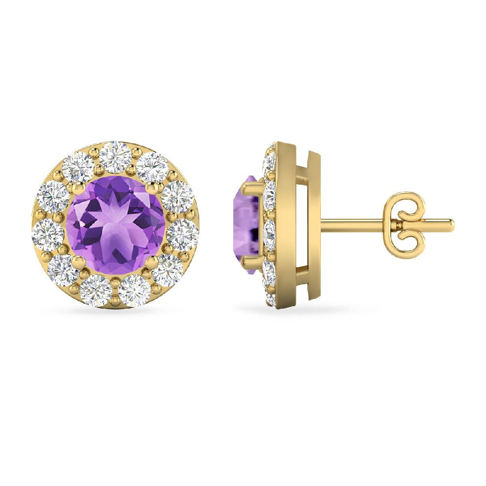 Yellow Gold - Amethyst