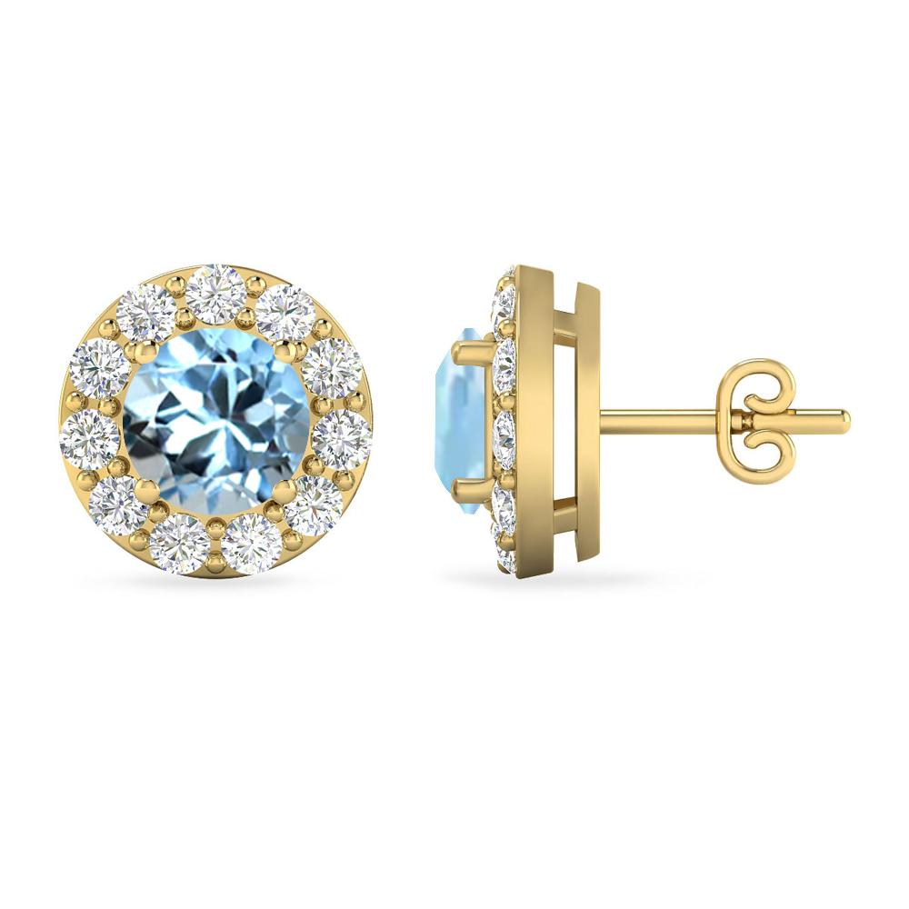 Yellow Gold - Aquamarine