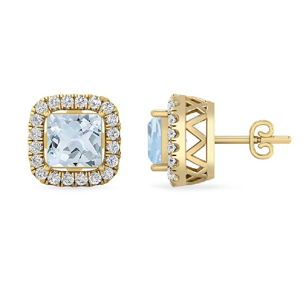 Yellow Gold - Aquamarine