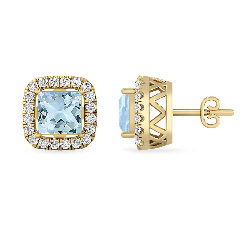 Yellow Gold - Aquamarine