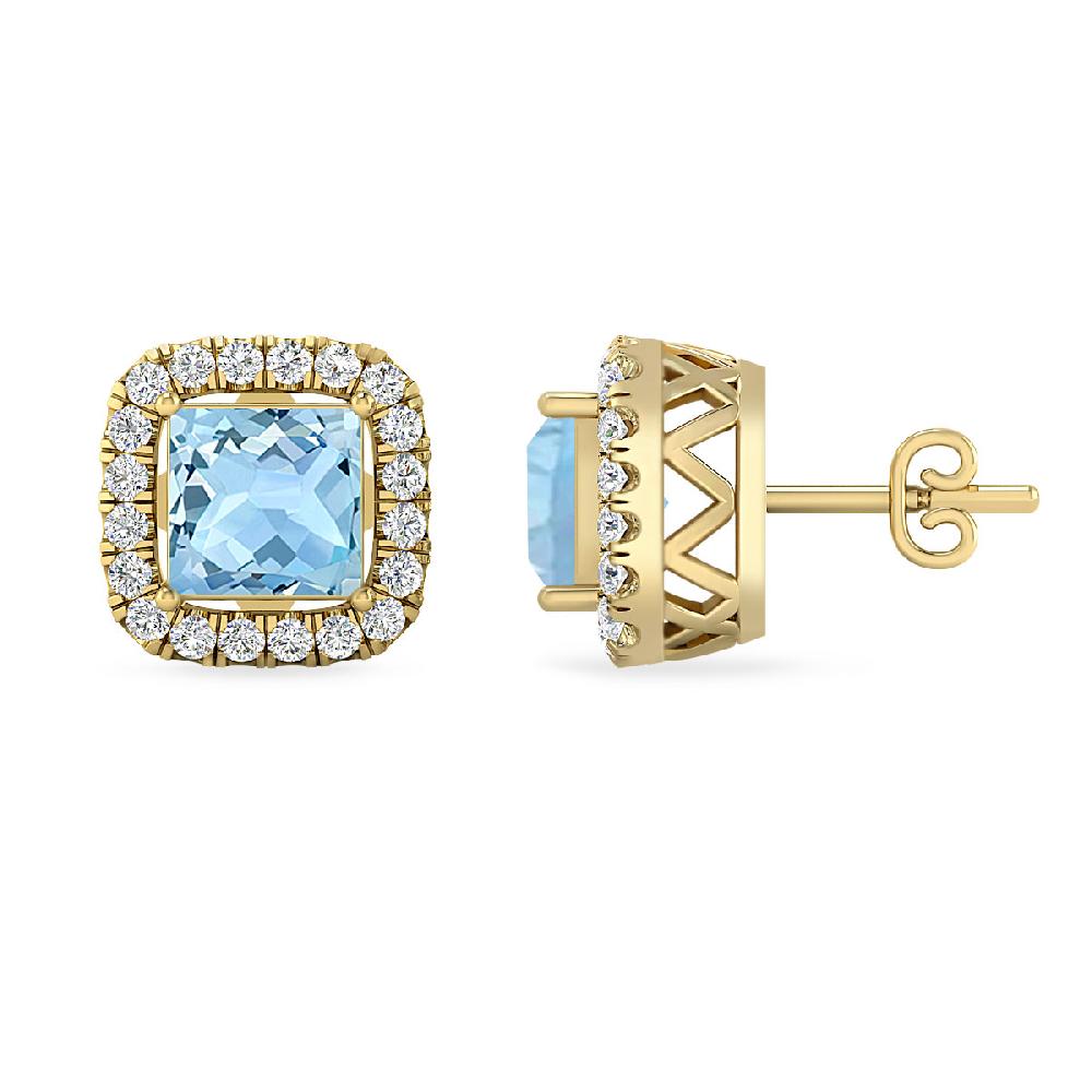 Yellow Gold - Aquamarine