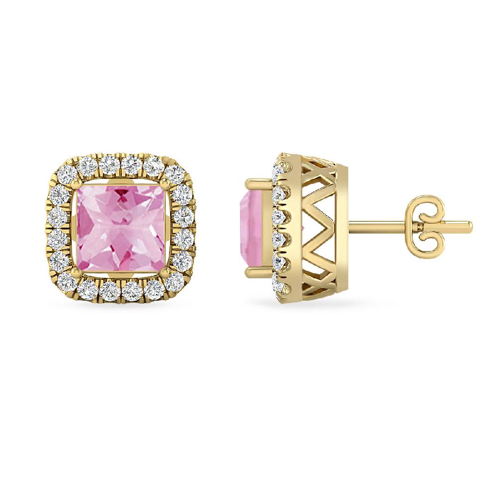 Yellow Gold - Pink Tourmaline