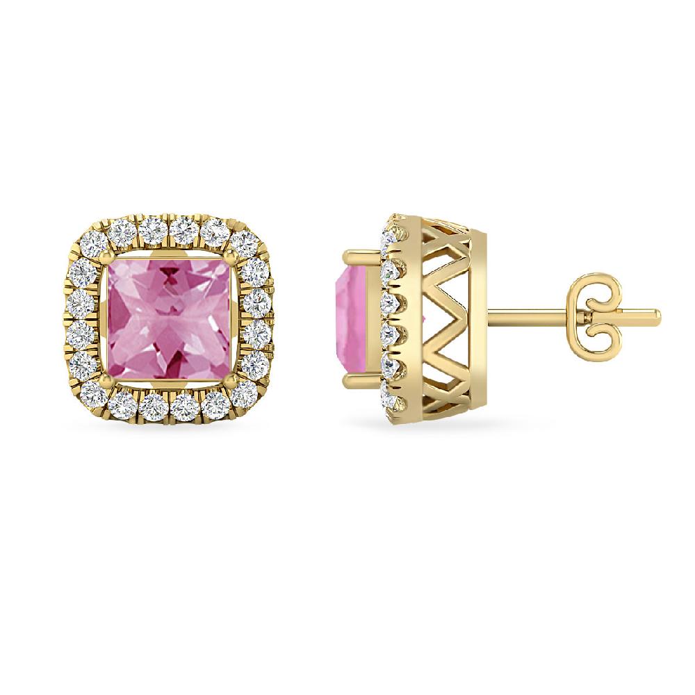 Yellow Gold - Pink Tourmaline