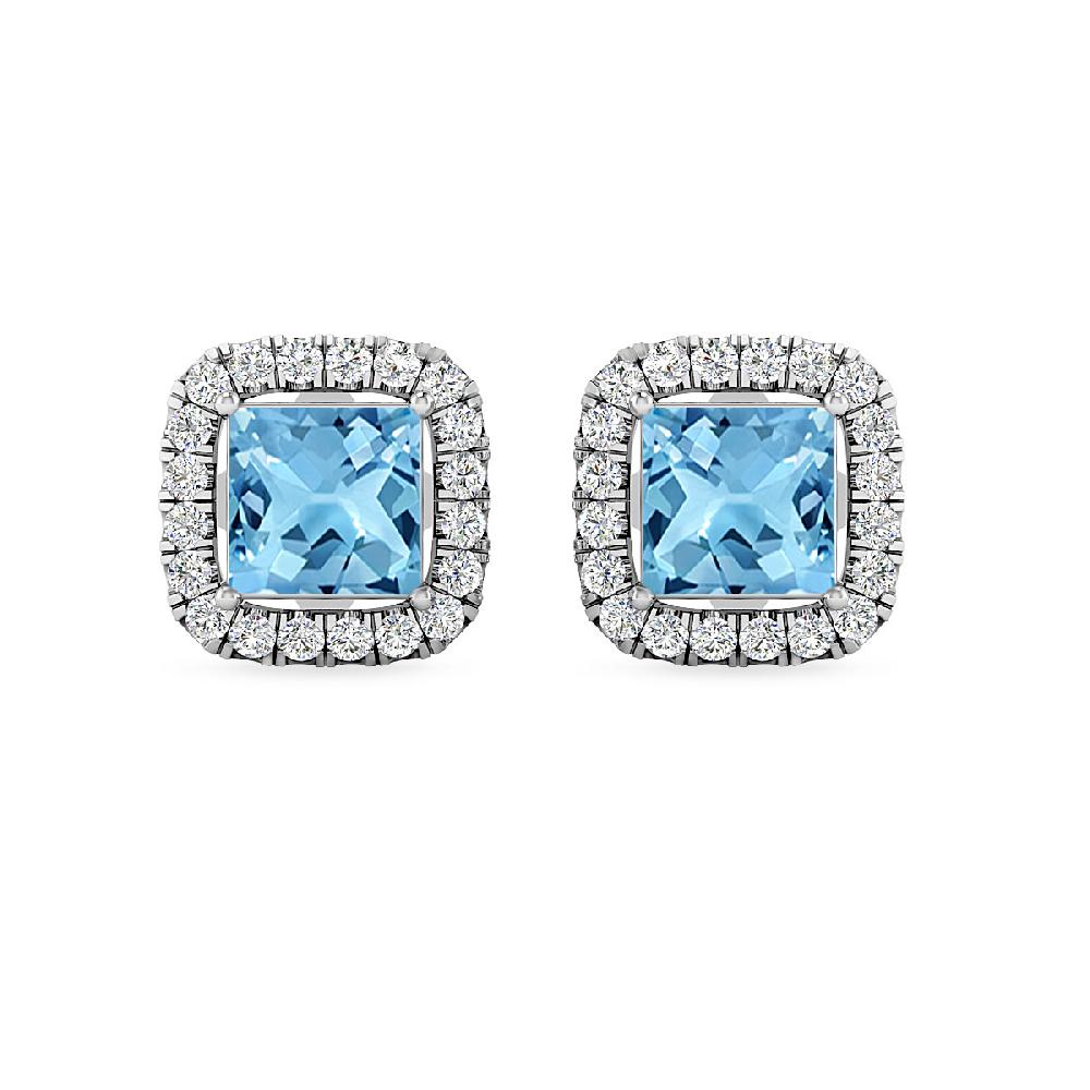 White Gold - Blue Topaz