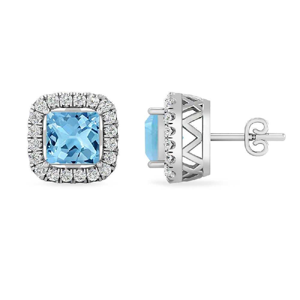 White Gold - Blue Topaz