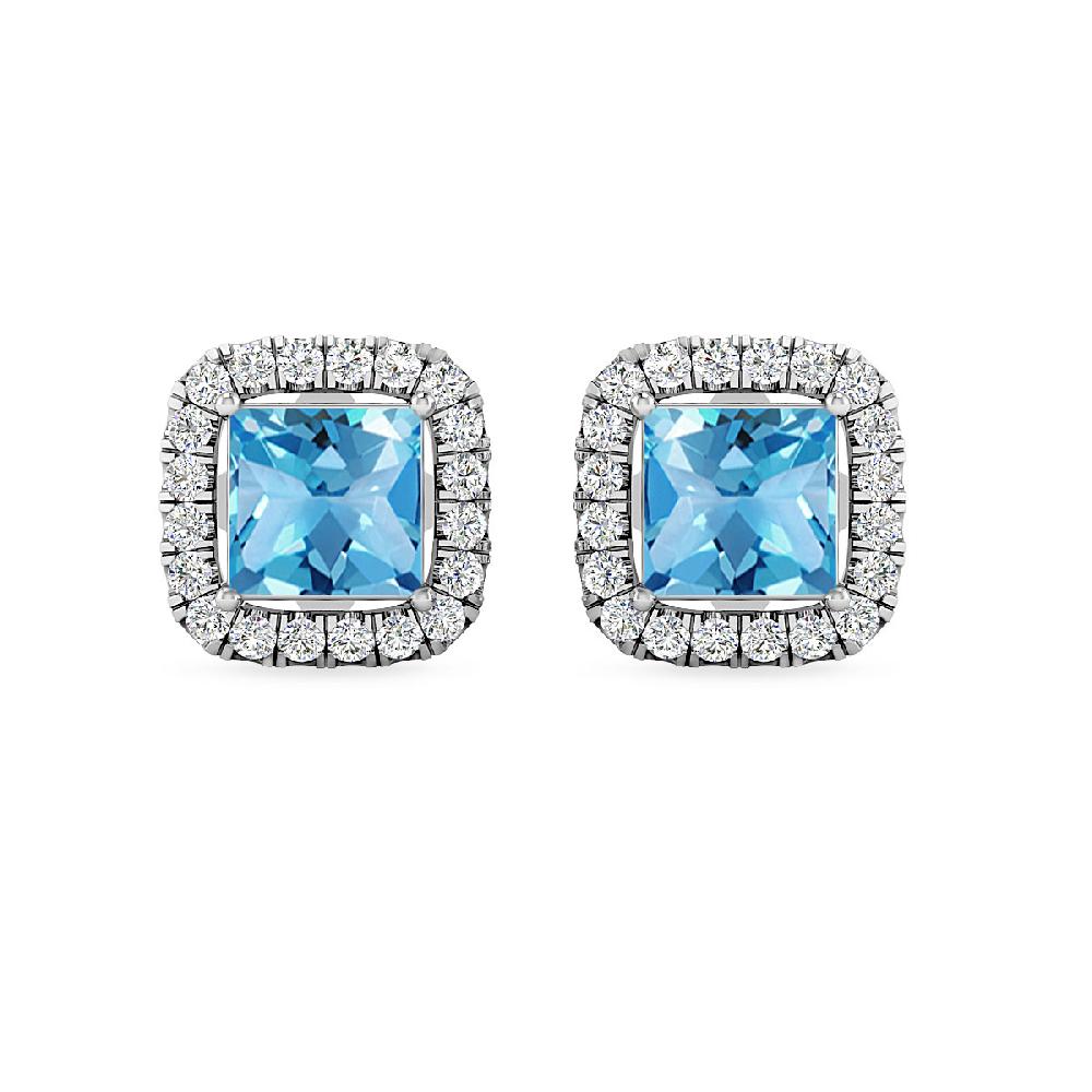 White Gold - Blue Topaz