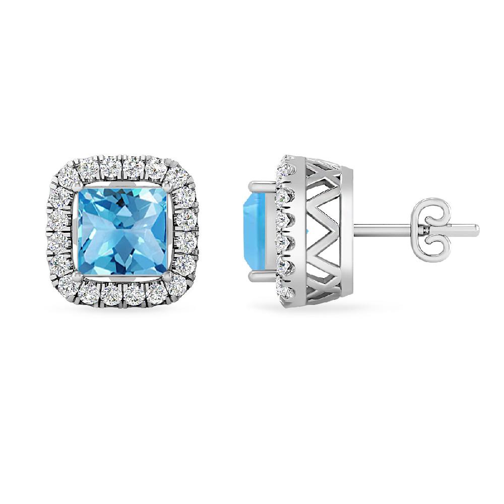 White Gold - Blue Topaz