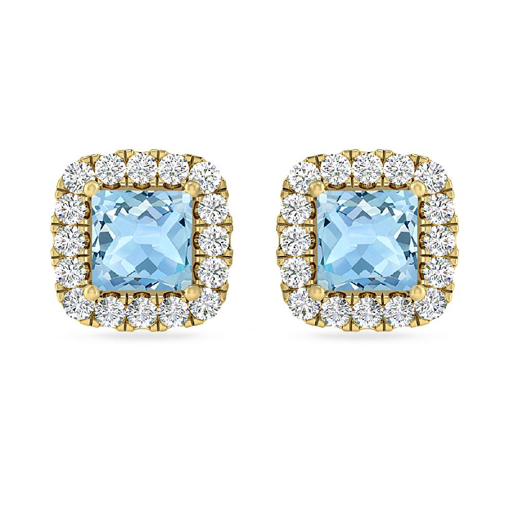 Yellow Gold - Aquamarine
