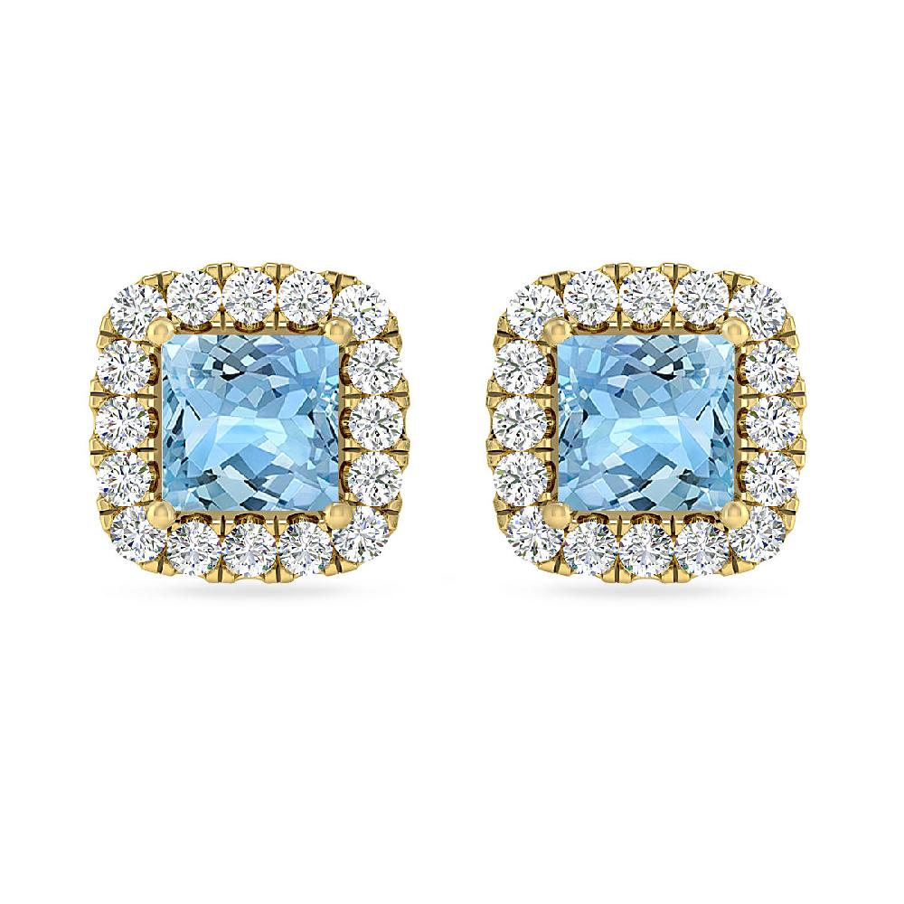 Yellow Gold - Aquamarine