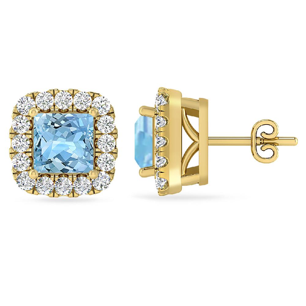 Yellow Gold - Aquamarine