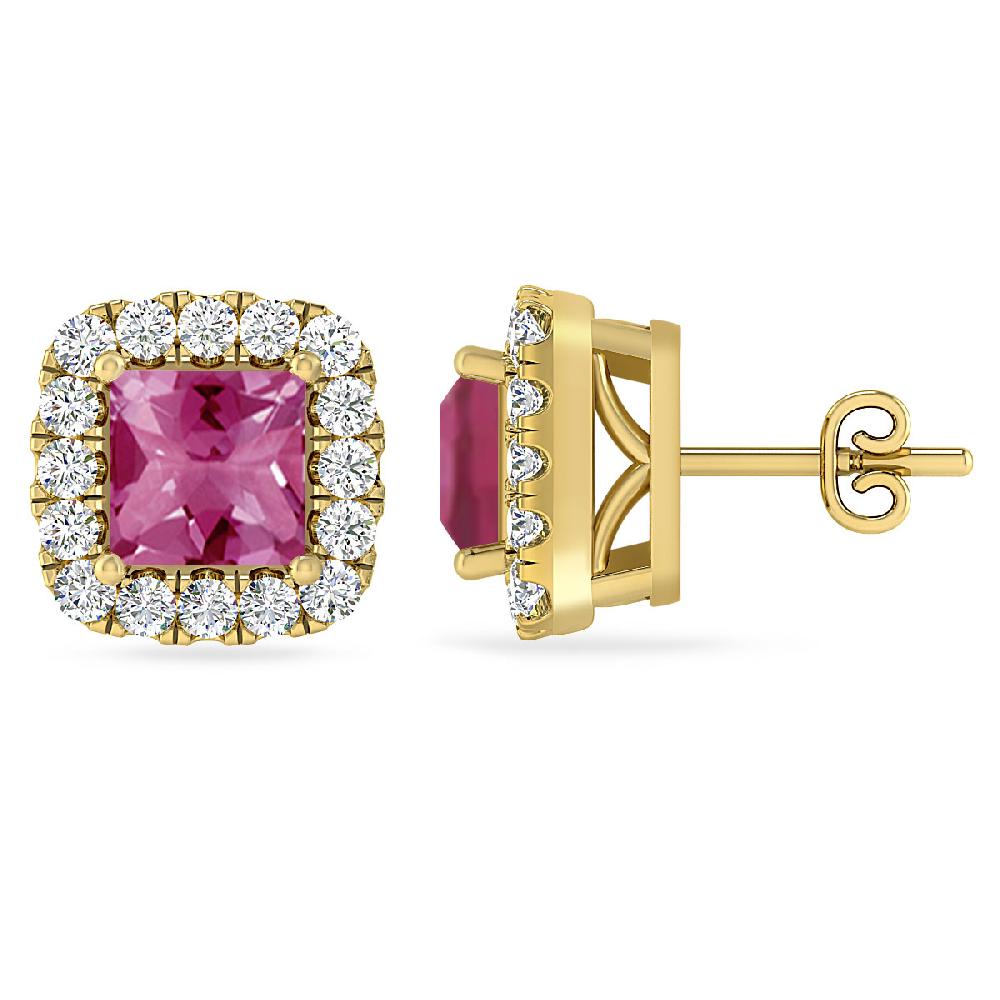 Yellow Gold - Pink Tourmaline