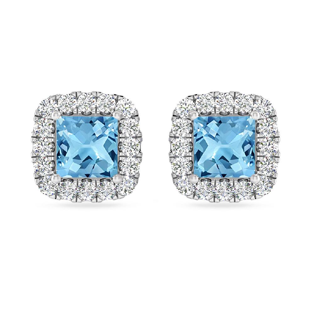 White Gold - Blue Topaz