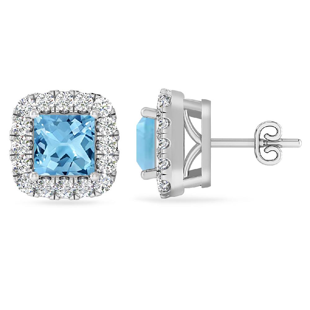 White Gold - Blue Topaz