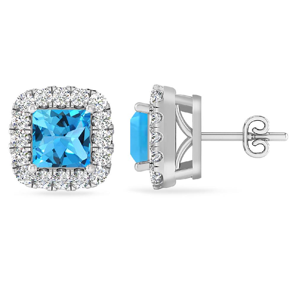 White Gold - Blue Topaz