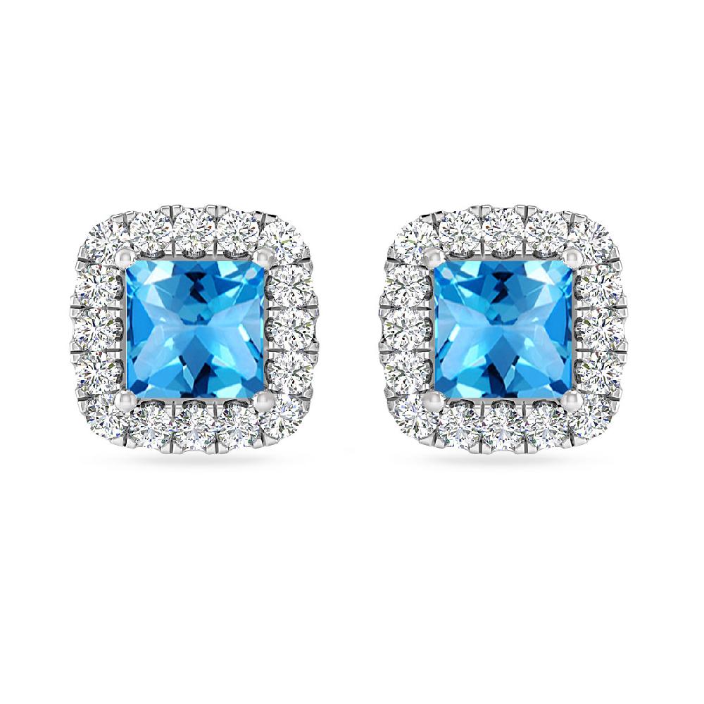 White Gold - Blue Topaz