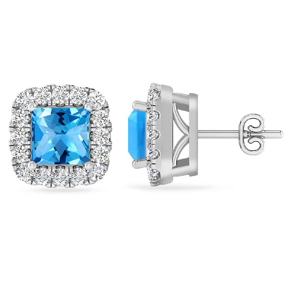 White Gold - Blue Topaz