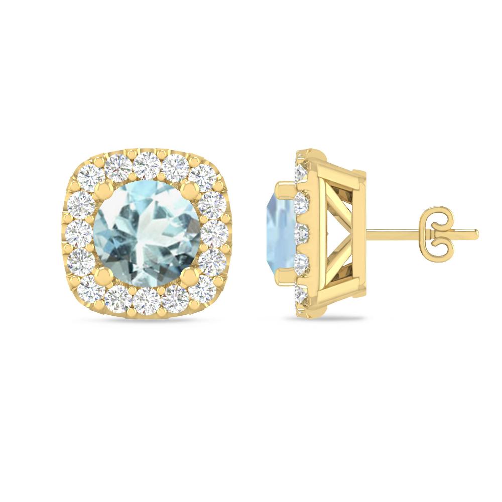 Yellow Gold - Aquamarine