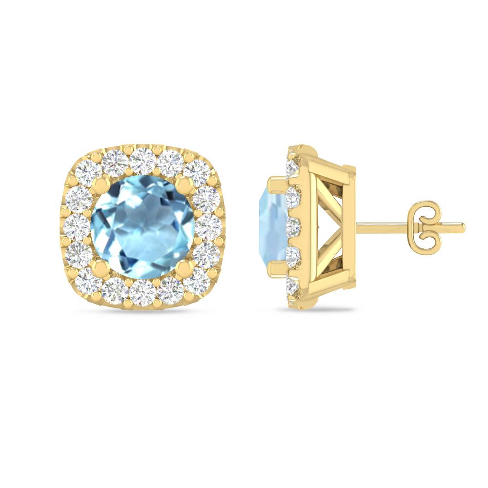 Yellow Gold - Aquamarine