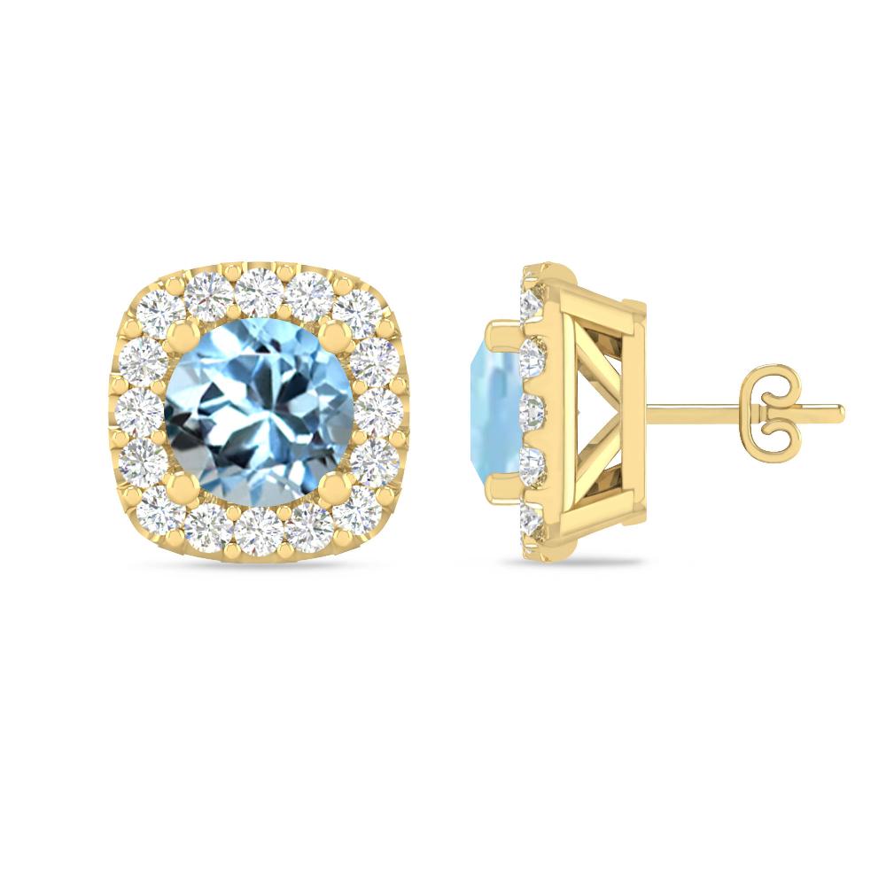 Yellow Gold - Aquamarine