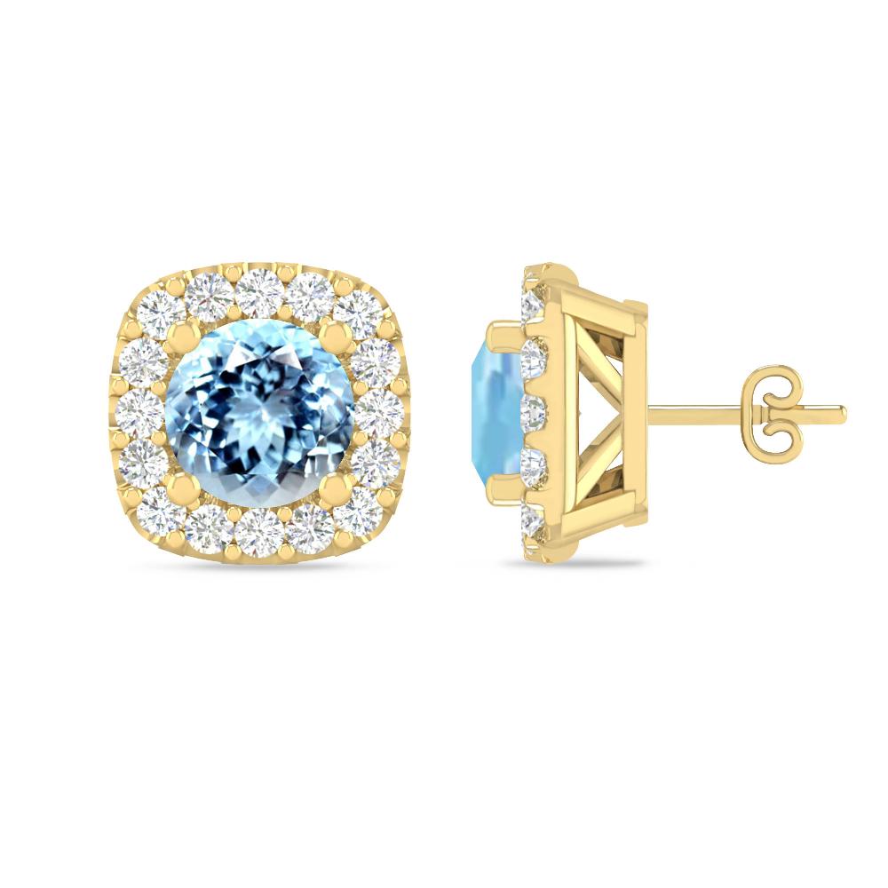 Yellow Gold - Aquamarine