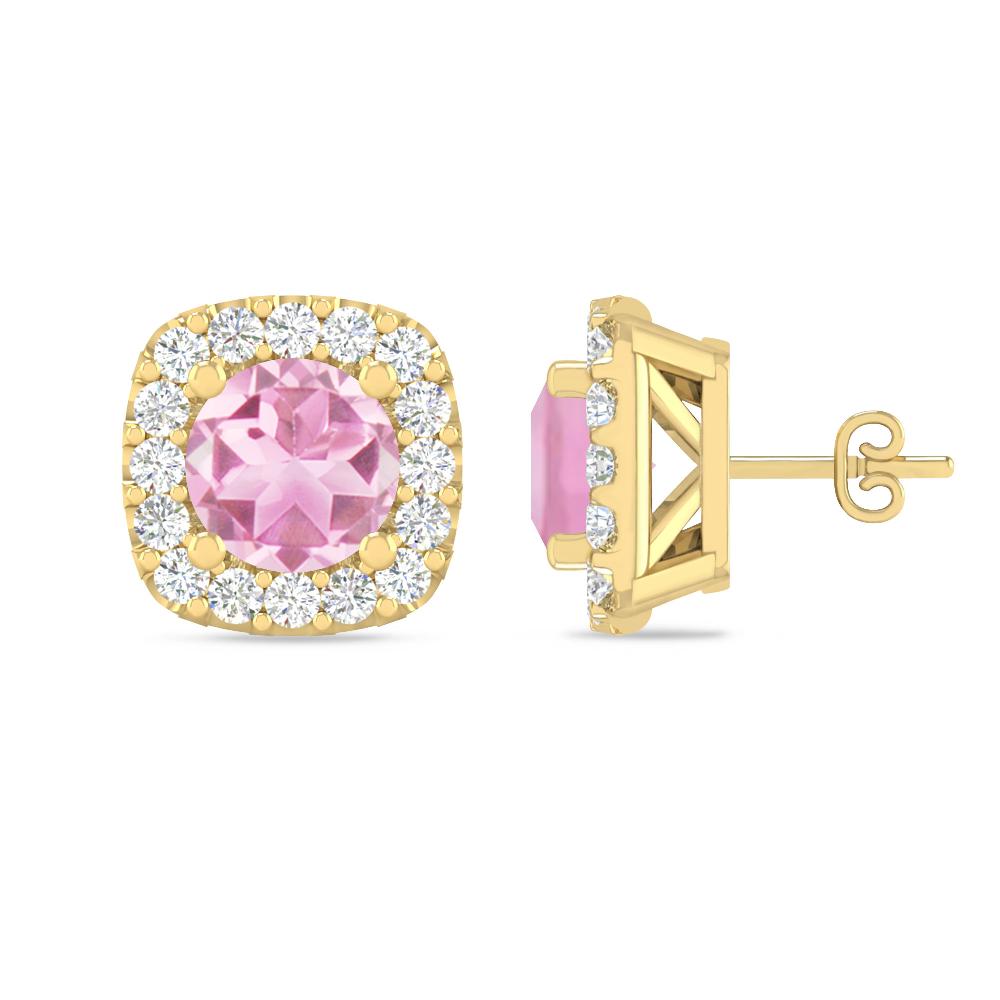 Yellow Gold - Pink Tourmaline