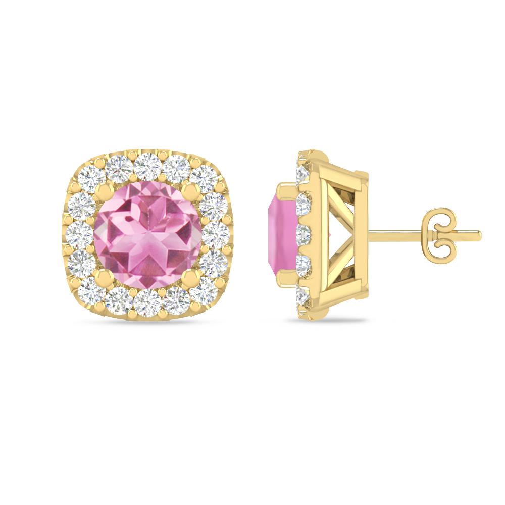 Yellow Gold - Pink Tourmaline