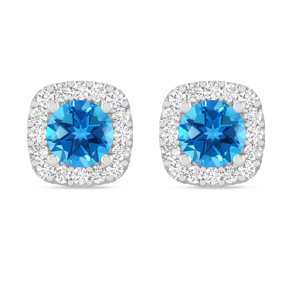 White Gold - Blue Topaz