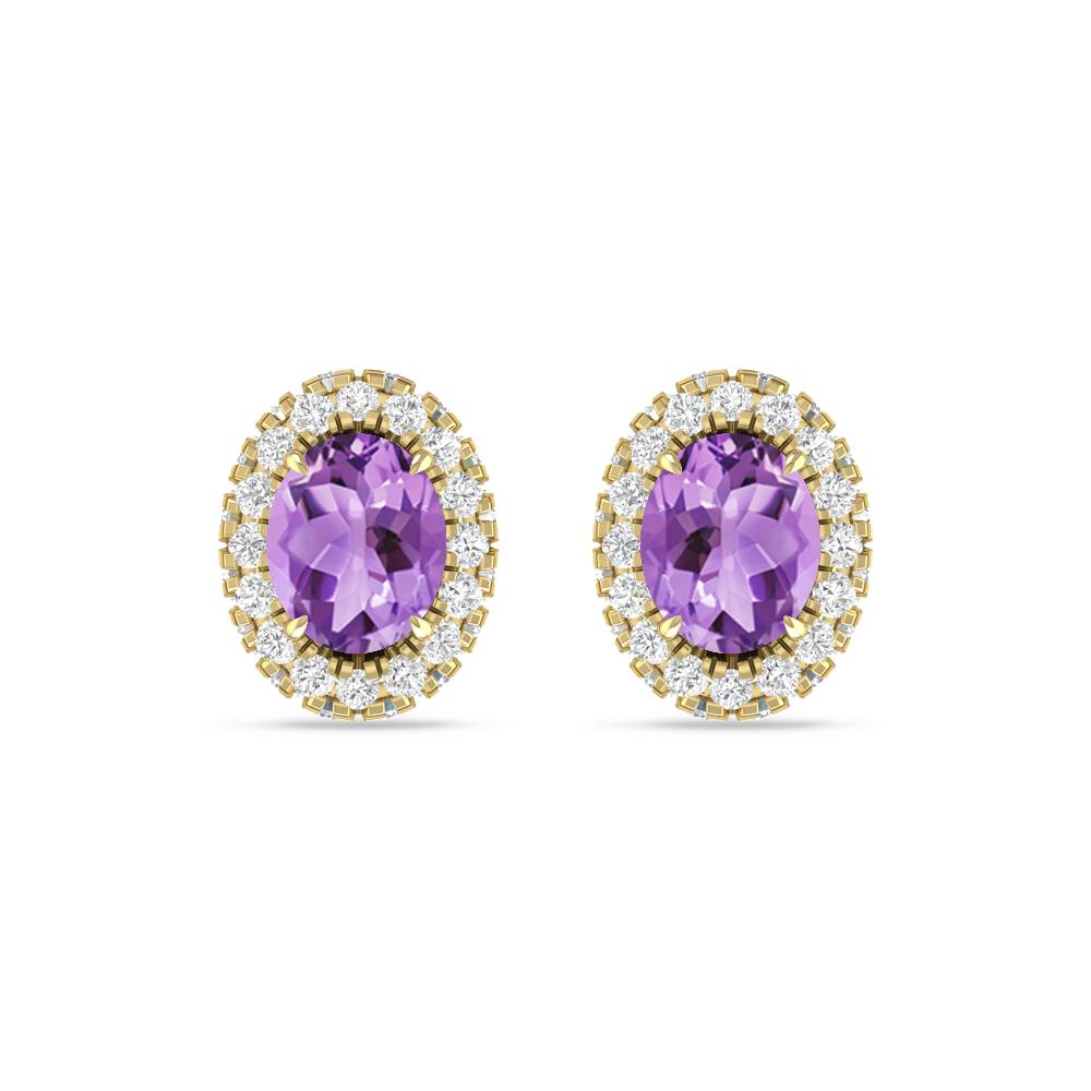 Yellow Gold - Amethyst