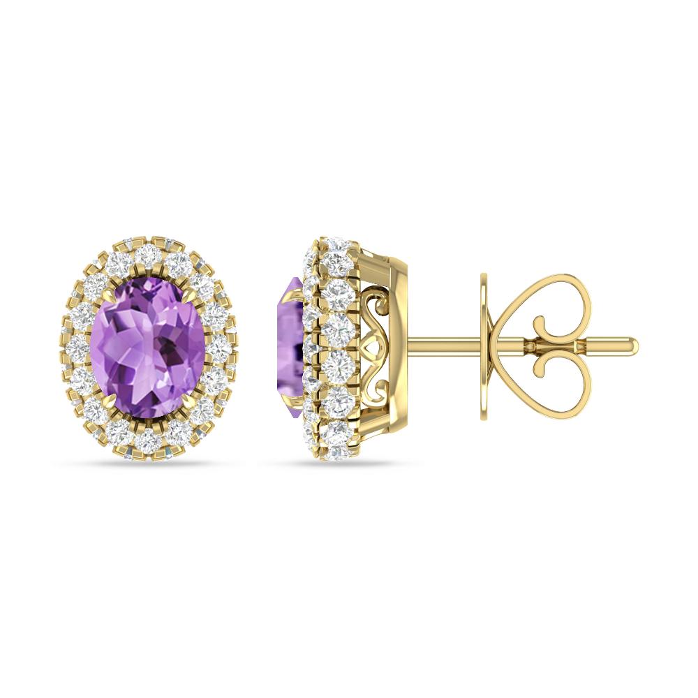 Yellow Gold - Amethyst