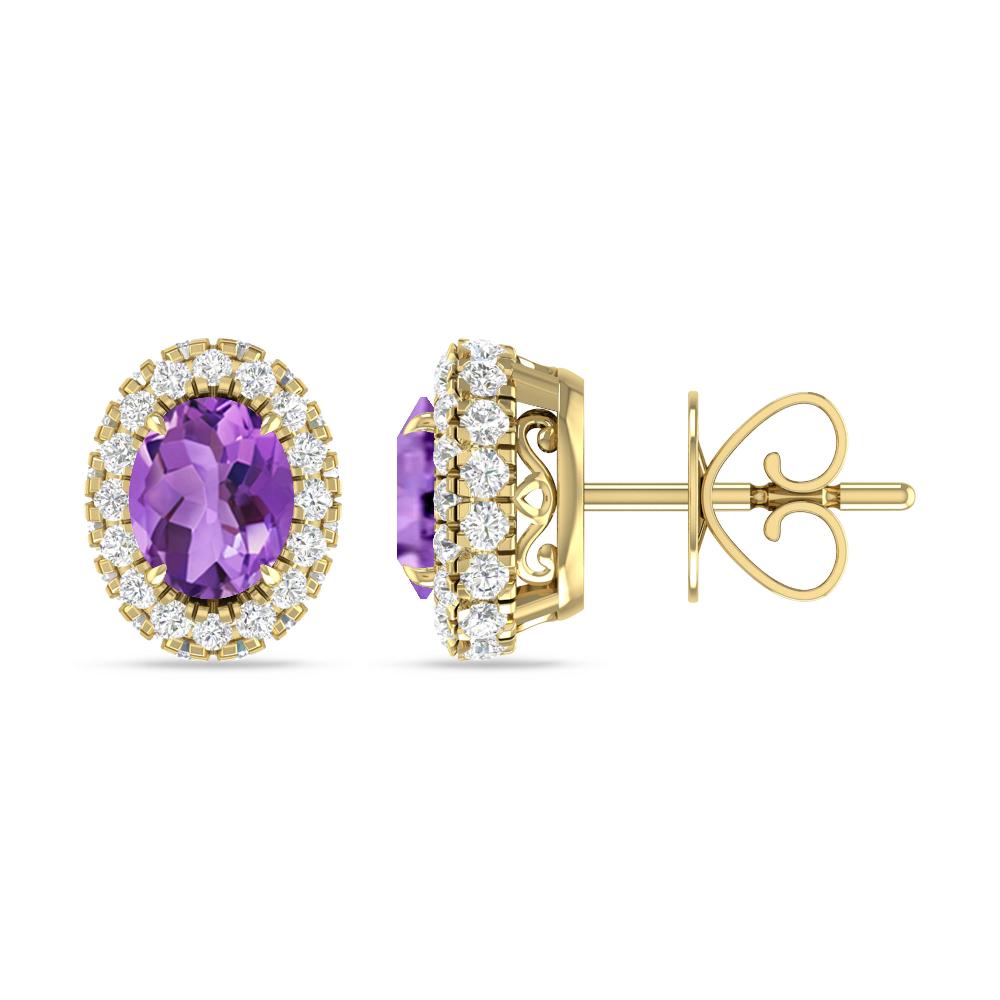 Yellow Gold - Amethyst