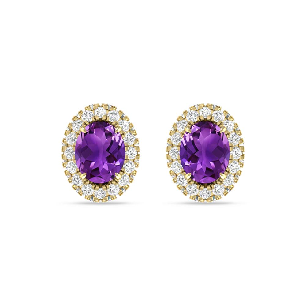 Yellow Gold - Amethyst