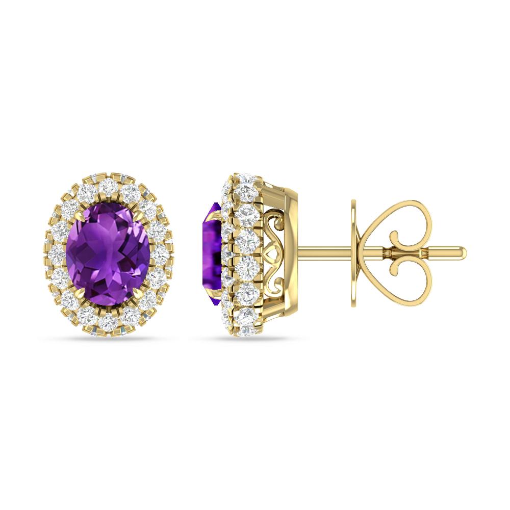 Yellow Gold - Amethyst
