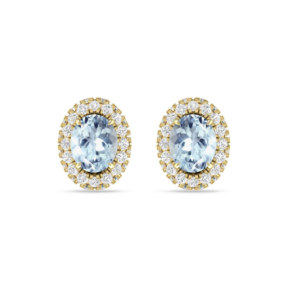 Yellow Gold - Aquamarine