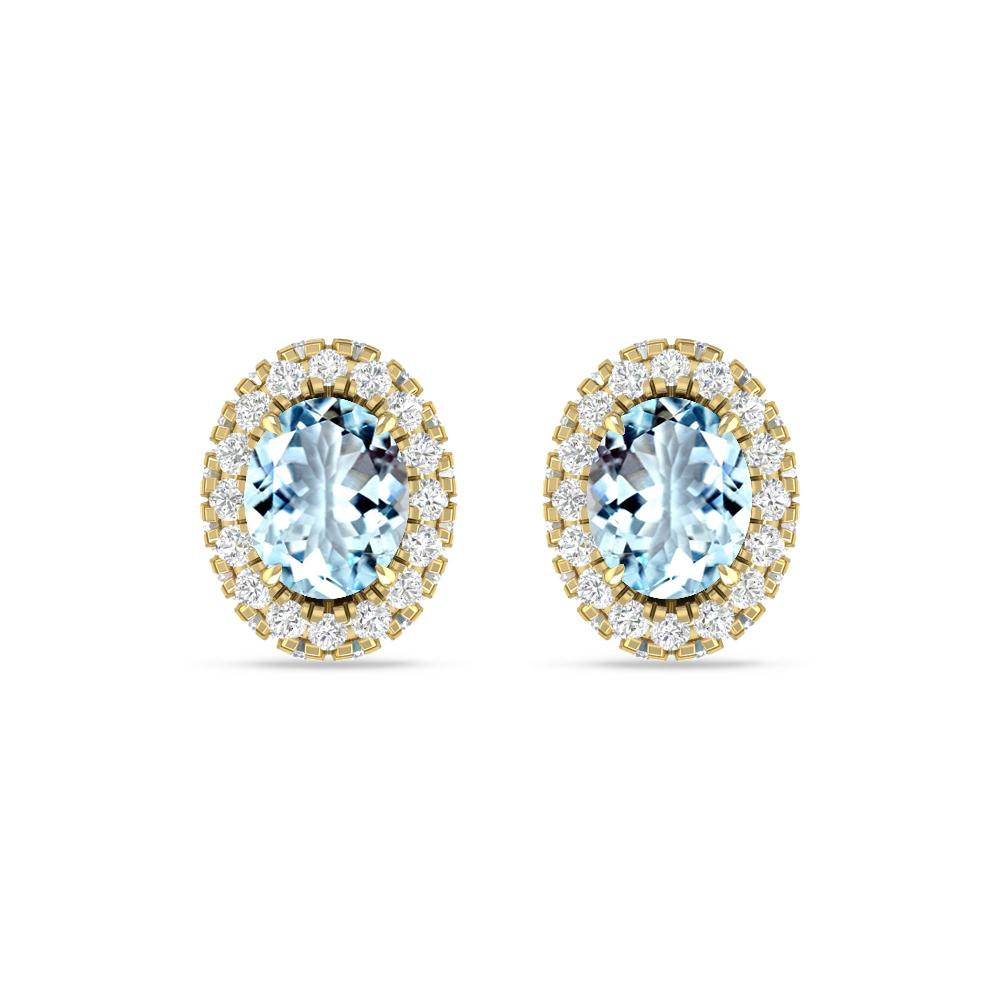 Yellow Gold - Aquamarine