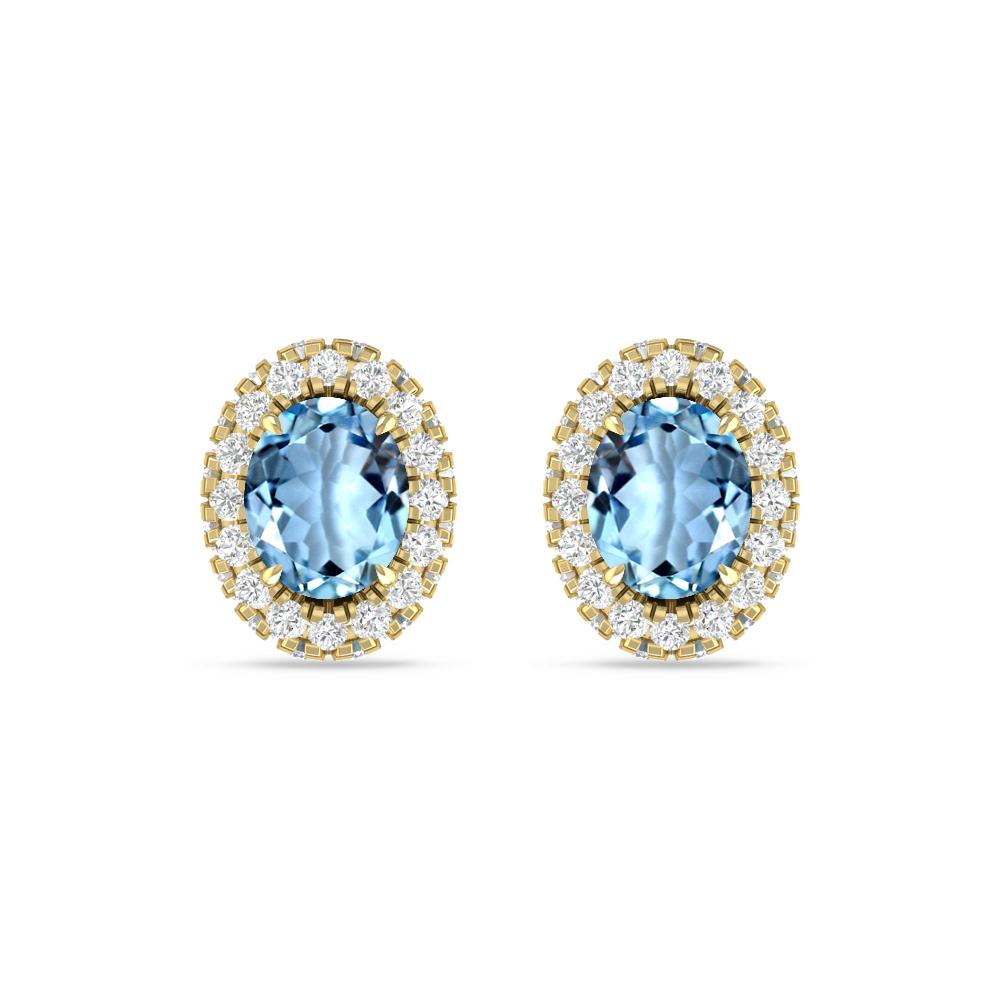 Yellow Gold - Aquamarine