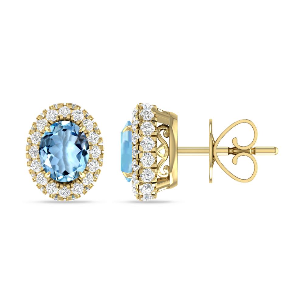 Yellow Gold - Aquamarine