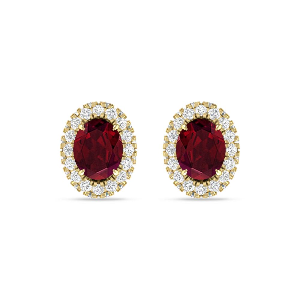 Yellow Gold - Garnet