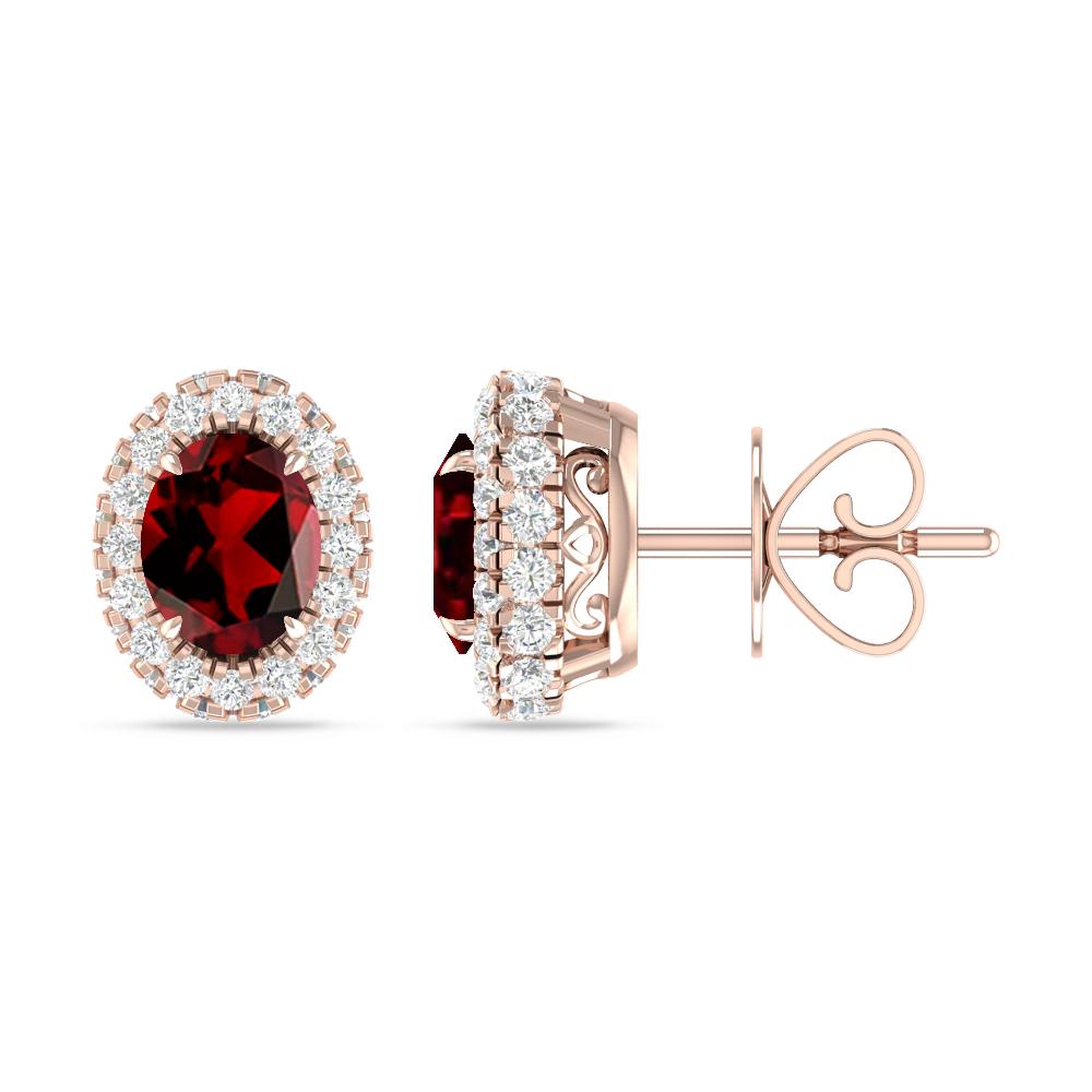 Rose Gold - Garnet