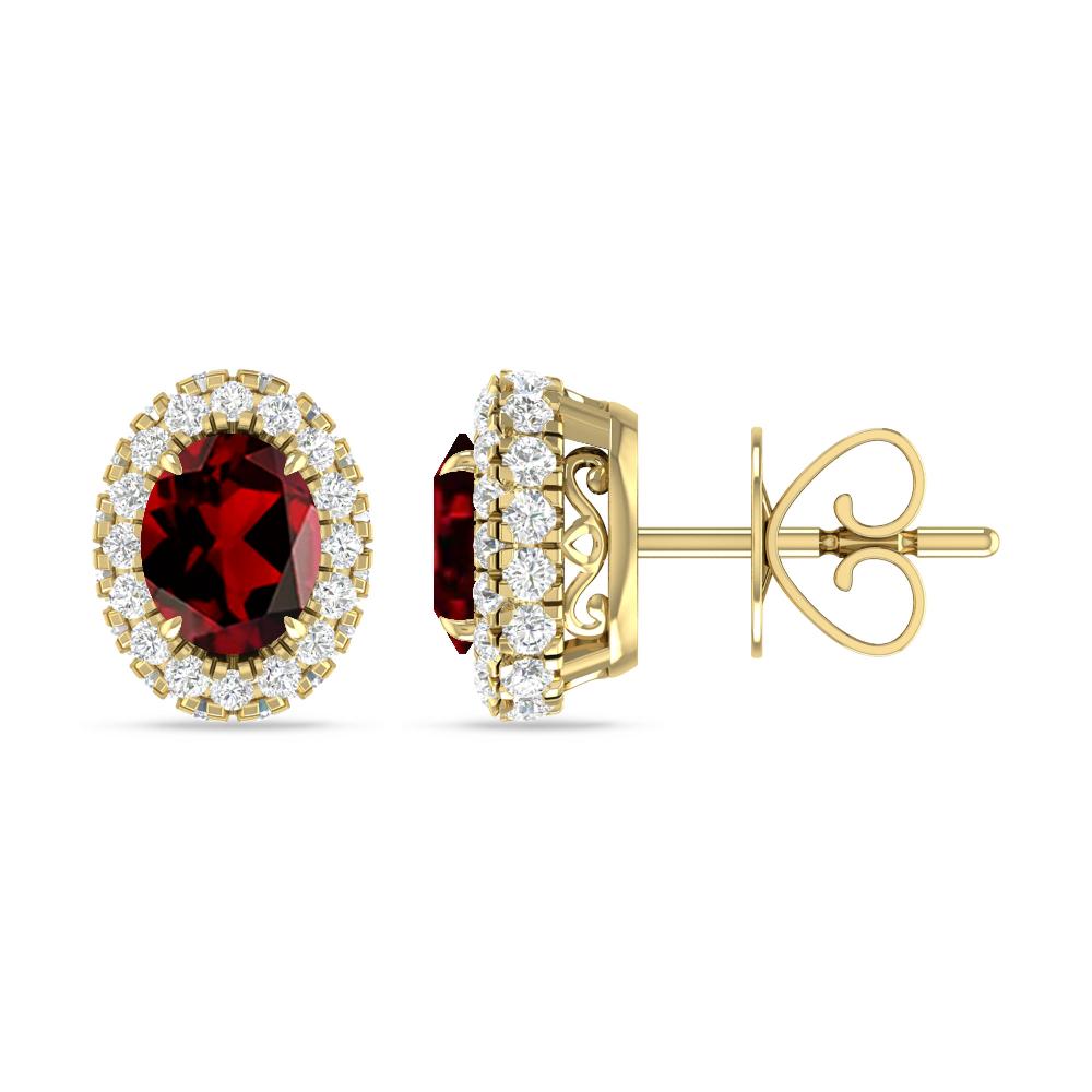 Yellow Gold - Garnet