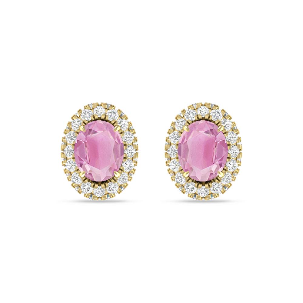 Yellow Gold - Pink Tourmaline