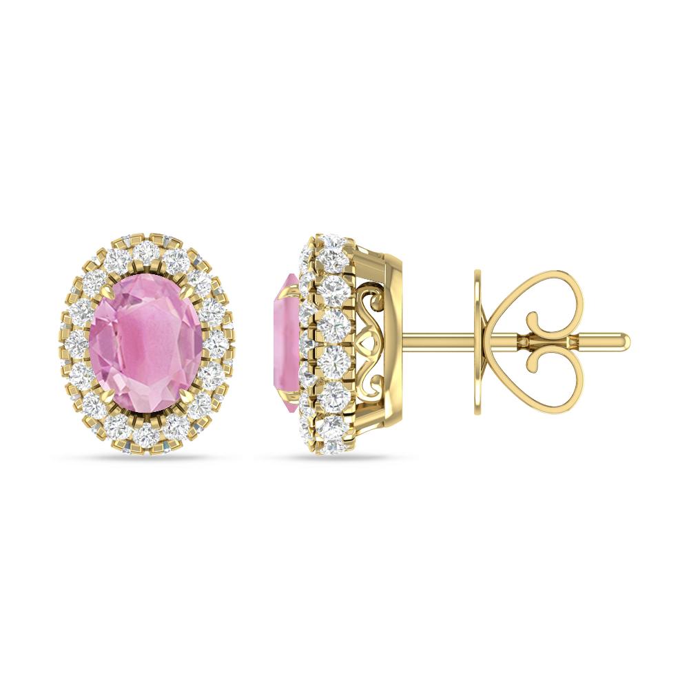 Yellow Gold - Pink Tourmaline