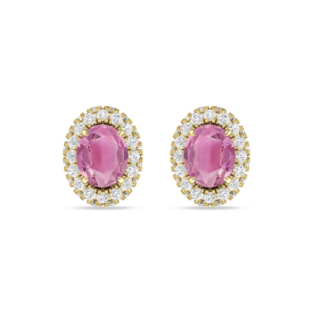 Yellow Gold - Pink Tourmaline