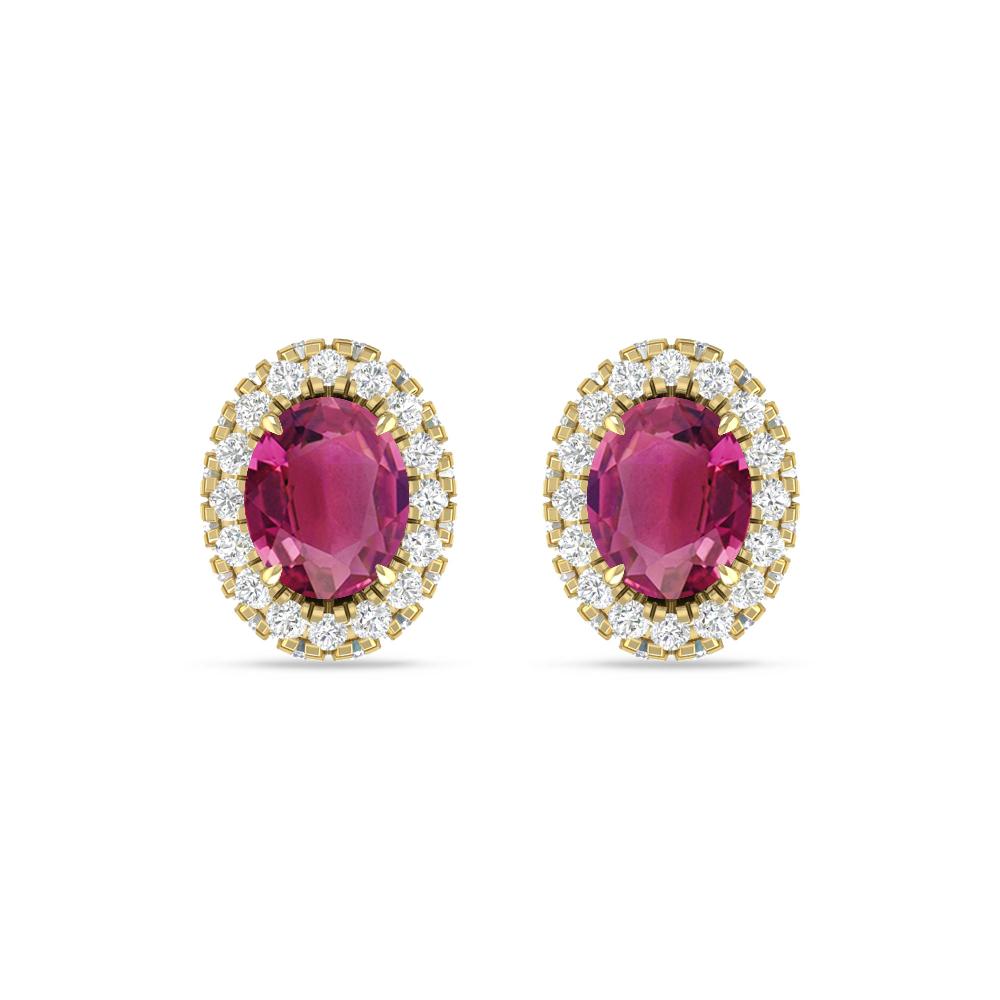 Yellow Gold - Pink Tourmaline