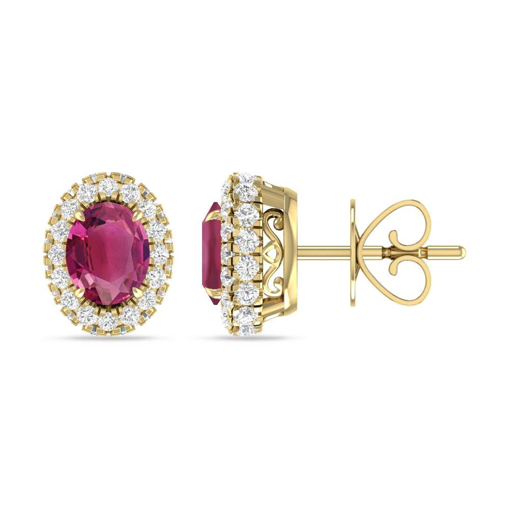 Yellow Gold - Pink Tourmaline