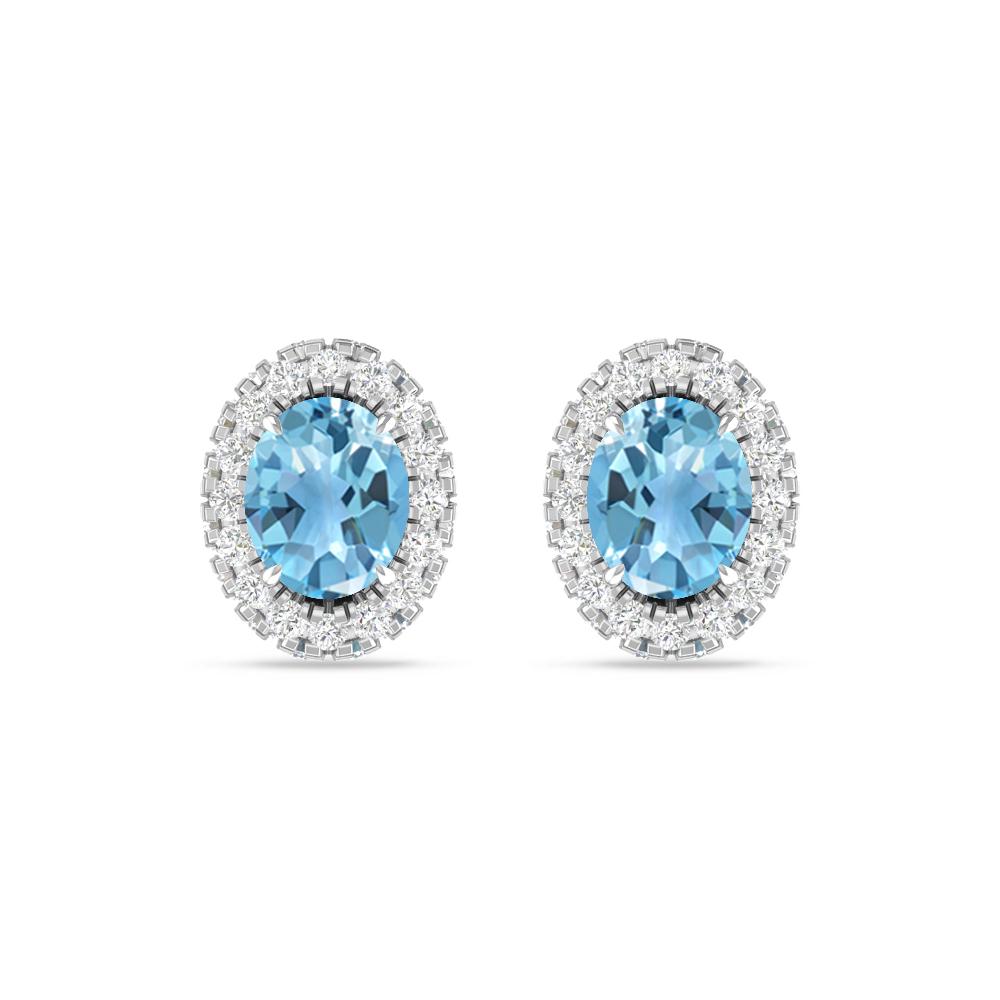 White Gold - Blue Topaz